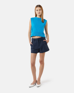 Jersey detalles desgastados AZUL