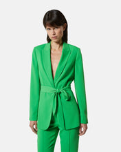 Cargar imagen en el visor de la galería, Blazer con cinturón VERDE
