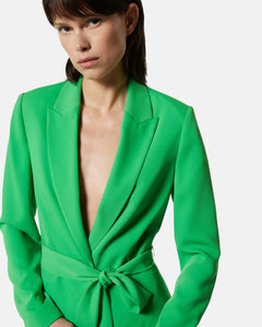 Blazer con cinturón VERDE