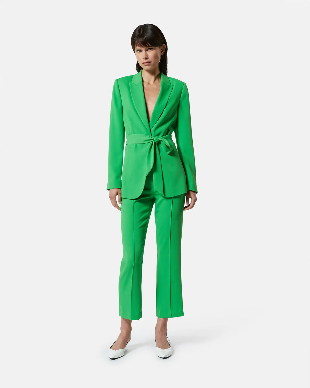 Blazer con cinturón VERDE