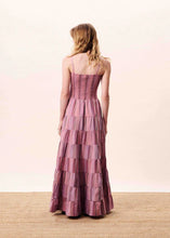 Cargar imagen en el visor de la galería, Vestido Largo con tirantes rayas Rosa

