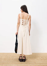 Load image into Gallery viewer, Vestido largo estilo jacquard BLANCO
