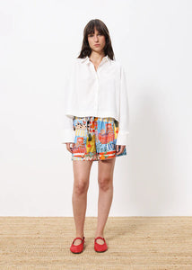 Camisa crop BLANCO