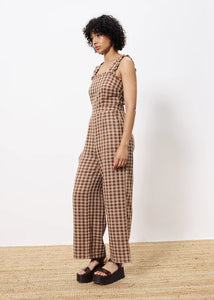Mono pantalón vichy MARRÓN