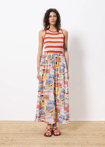 Falda estampada MULTICOLOR