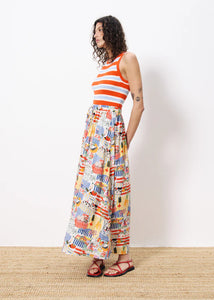 Falda estampada MULTICOLOR