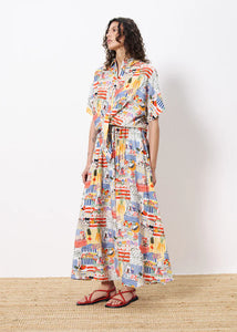 Camisa ancha MULTICOLOR