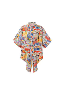 Camisa ancha MULTICOLOR