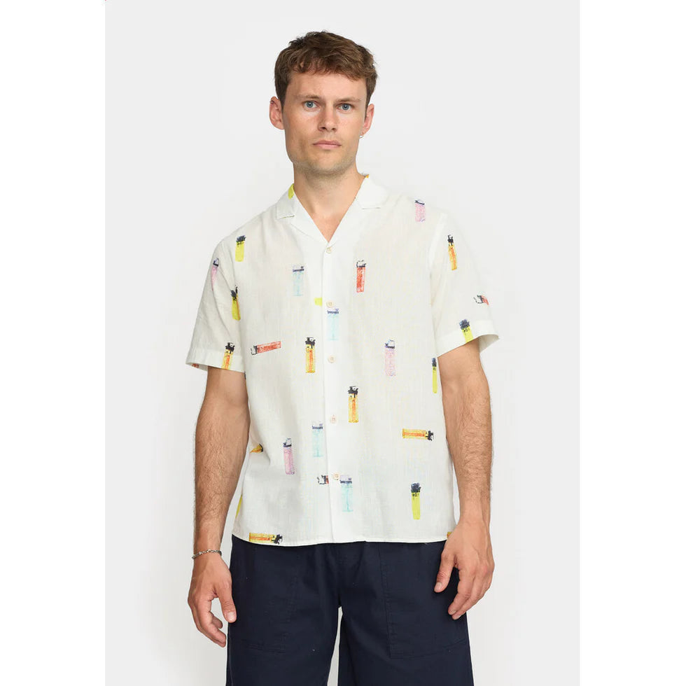 Camisa cuello solapa BLANCO