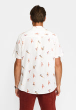 Cargar imagen en el visor de la galería, Camisa estampado pin up blanco
