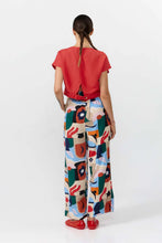 Cargar imagen en el visor de la galería, pantalon-culotte-mujer-sostenible-estampado-abstracto-multicolor-suite13-arbol-shop
