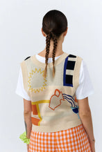 Cargar imagen en el visor de la galería, chaleco-punto-mujer-crema-escote-v-suite13-arbol-shop
