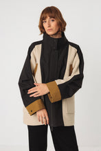 Cargar imagen en el visor de la galería, abrigo-corte-amplio-mujer-lana-gris-melange-silueta-oversize-arbol-shop
