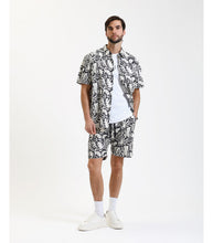 Cargar imagen en el visor de la galería, Camisa holgada estampada NEGRO
