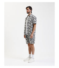 Cargar imagen en el visor de la galería, Camisa holgada estampada NEGRO
