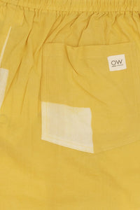 Short estampado a mano AMARILLO