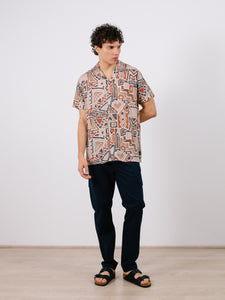 Camisa estampada MARRÓN