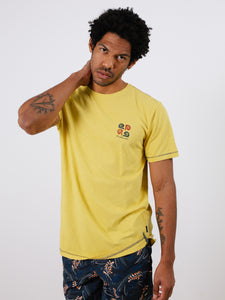 Camiseta diseño print AMARILLO