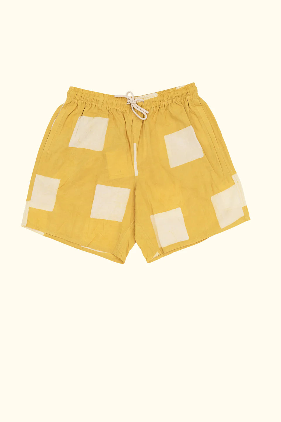 Short estampado a mano AMARILLO